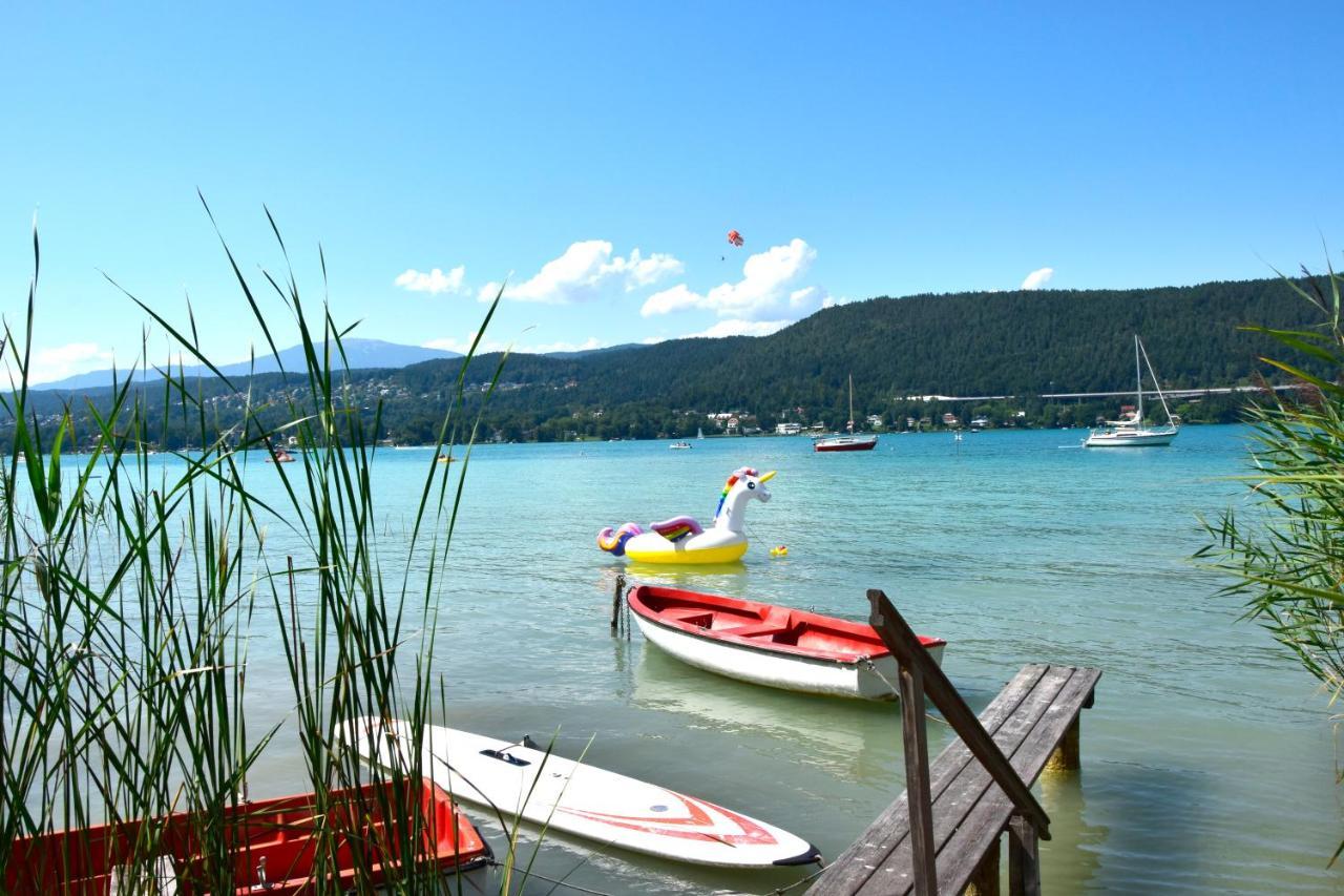 Ferienwohnung Schellander Privatstrand 沃尔特湖畔韦尔登 外观 照片